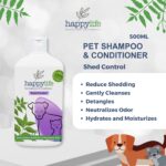 Shed Control Pet Shampoo and Conditioner for Dogs and Cats, Reduce Shedding, Gently Cleanses