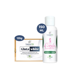 GLUTA WHITE + FEMININE WASH (1 piece each)